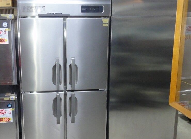 橿原店 ホシザキ 縦型4DR冷蔵庫 2018年製 W900 100V | 奈良の厨房機器