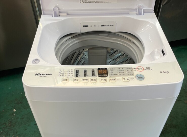 門真店 Hisense 全自動洗濯機 4.5ｋｇ 2022年製 | 奈良の厨房機器