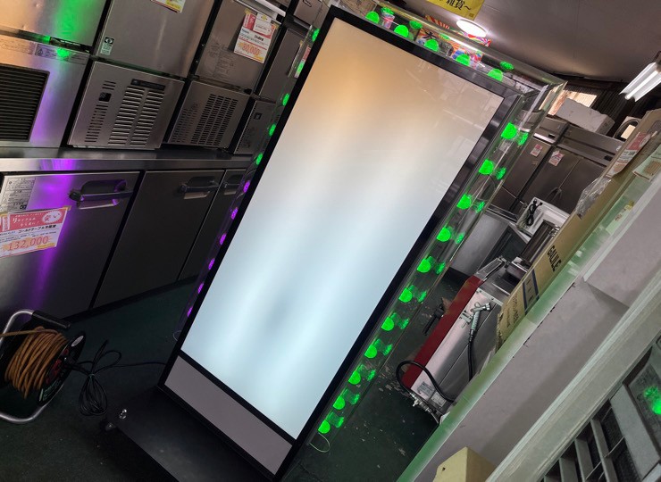 門真店 LED電球付き 電飾スタンド看板 2020年製 | 奈良の厨房機器 