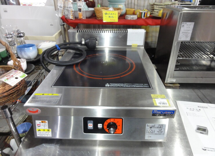 橿原店 マルゼン 1口IHコンロ 3相200V 2021年製 | 奈良の厨房機器 